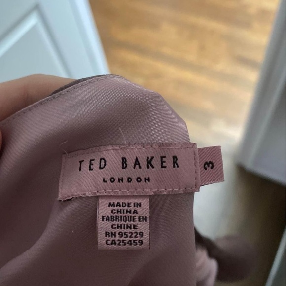 TED BAKER Silk purple Beaded sleeveless blouse size - Picture 5 of 13